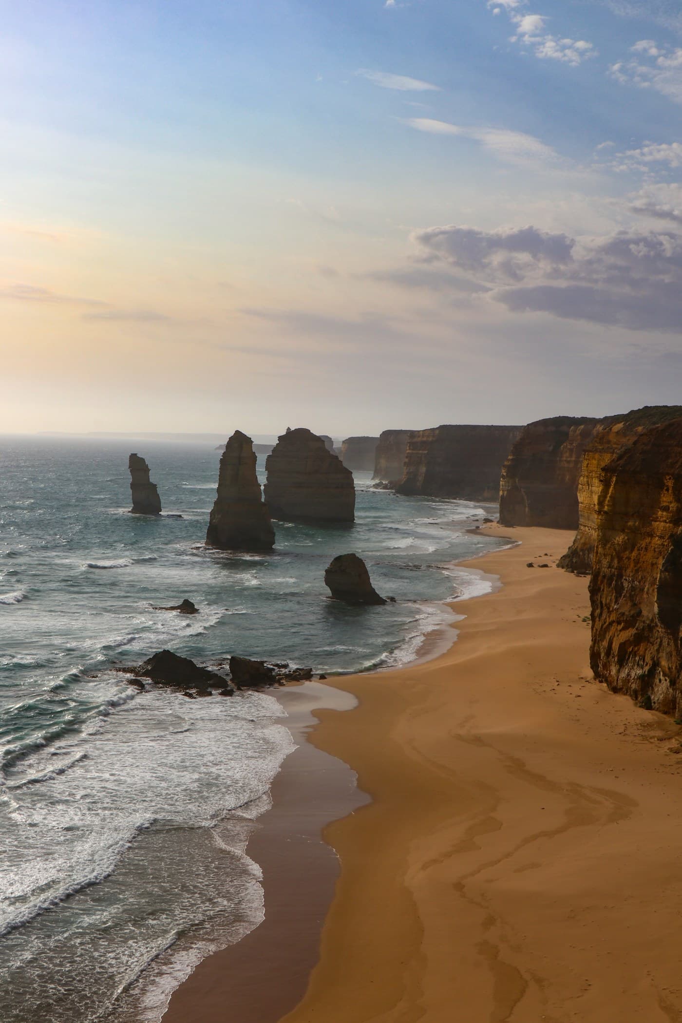 Great Ocean Road coastline and Twelve Apostles in Victoria Australia